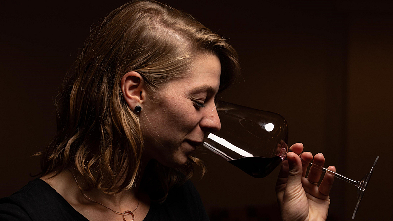 Kathi Moser von Vitikultur Moser m Lagerverkauf von Wein-Erlesen