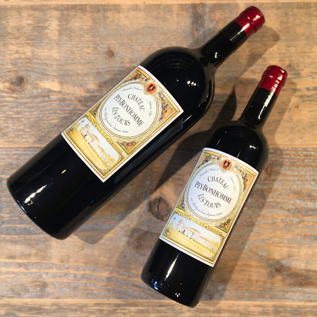 Magnum-Peybonnehomme Bordeaux-Wein von Chateau Peybonhomme in der 0,75l oder Magnumflasche als Weinpräsent